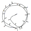 123led Kerstverlichting op batterijen 2,1 meter | multicolor & warm wit | 24 lampjes met timer  LDR07293 - 4