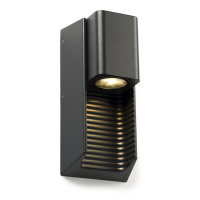 123led Wandlamp buiten GU10 | Charlotte | IP44 | Zwart  LDR08504