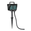 Brennenstuhl Tuincontactdoos 4-voudig op spies | 1.4 meter | Brennenstuhl  LBE00002 - 1